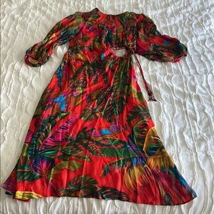 Farm Rio Urban Jungle Midi Dress